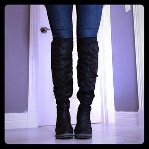 Seven dials knee high boot